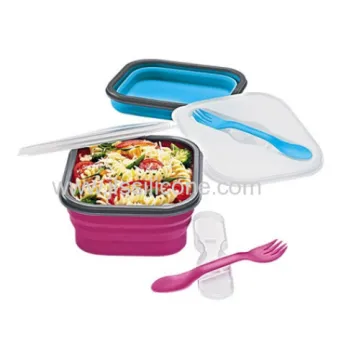 High Quality Collapsible Silicone Lunch Box 