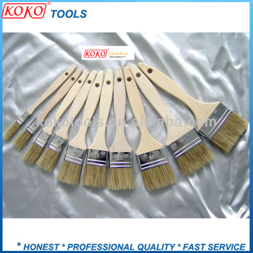 Spanish type 100% pure boiled chungking bristles wooden handle paint brush