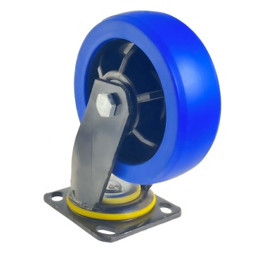 High-Quality Swivel Caster Wheel with Brake - Rubber and PP Waste Bin Caster