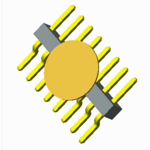 1 mm-Raster, einreihig, SMT-Typ