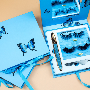 High Quality Wholesale Natural Mink Lashes - 20mm Custom Lashes Box Vendor