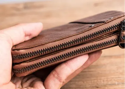 First Layer Cowhide Men's Wallet Short Change Wallet