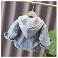 Kids Cartoon Cute Denim Hoodie