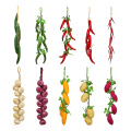 Artificial Simulation Food Vegetables Fruit PU Red Pepper Fake Lemon Vegetables For Home Restaurant Kitchen Garden Art Decor Pro