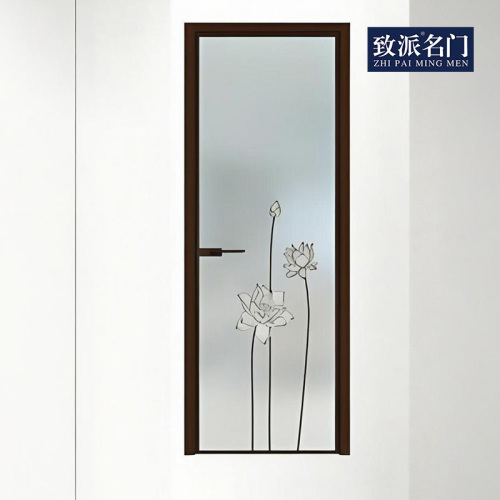 Modern home swing door lotus pattern