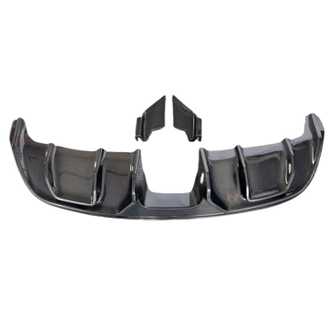 High-Quality Carbon Fiber Body Kit: Customized C-Style Rear Diffuser & Bumper for Jaguar F-TYPE