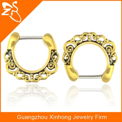 non piercing nose ring, indian style nose piercing, gold nose piercing