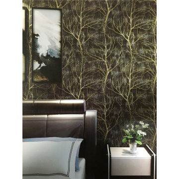 53cm Emas Modern PVC Embossed Wallpaper Kamar Hotel