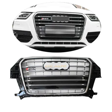 Silver Black Front Bumper Grill for Audi Q3/SQ3 2013-2015