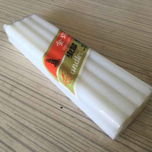 Angola Cellophane 23g White Candle Velas 8x65bags