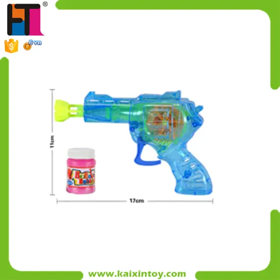 Summer Toys Friction Small Plastic Bubble Gun With Light