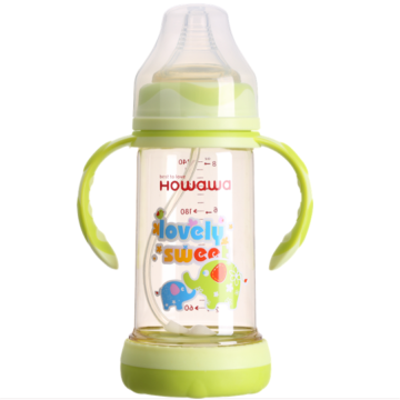 एंटी-पेट फूलना PPSU बेबी फीडिंग बोतल वाइड नेक