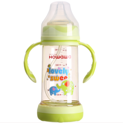 Anti-kutikula PPSU Baby Feeding Bottle Lebar Leher