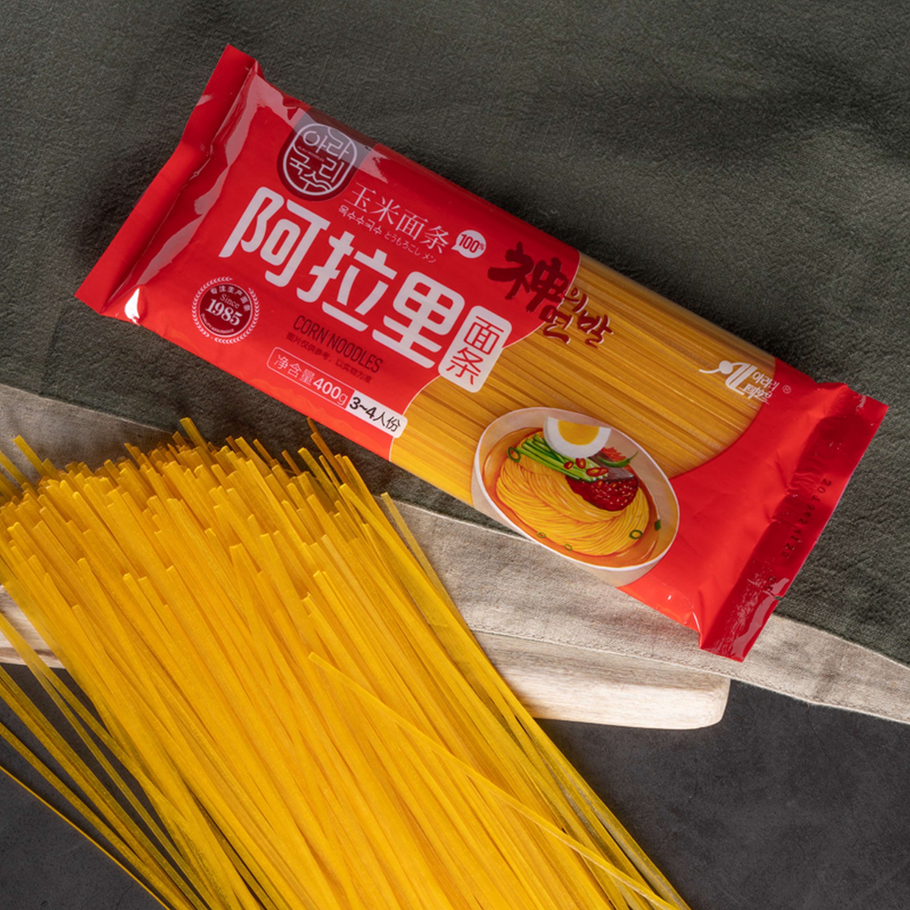 Optimal selection of pure corn wide noodles