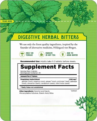 Liver Cleanse Detox Fat Burning Slimming Bitters Tablets