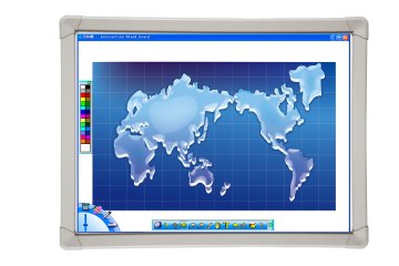 Portable Digital 102''infrared Interactive Whiteboard Harsh Workable For Education