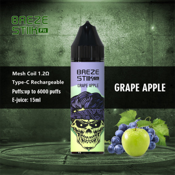 Breze Stiik Fit 6000 Puffs Vape descartável por atacado