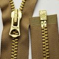 Elegant 10inch brass separating zippers for garment