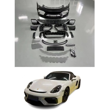GT4 Style Plastic PP Body Kit untuk Porsche 718/981 Upgrade