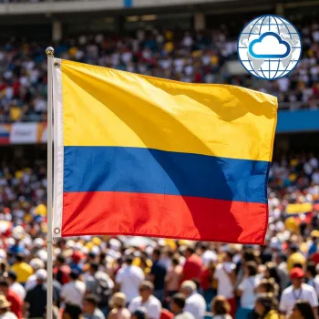 Colombian National Flag Fabric Banner for Outdoor Events