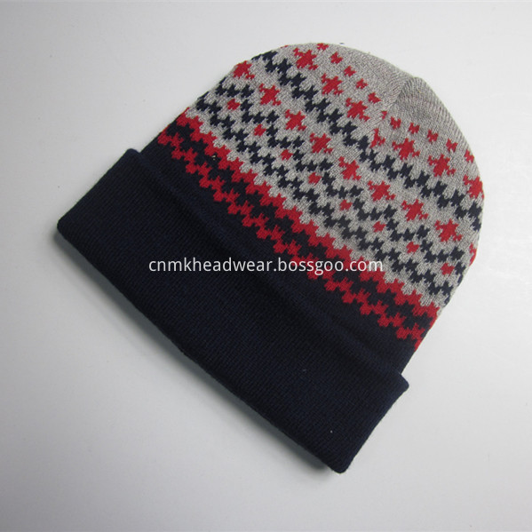 Jacquard Beanie