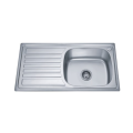 Bồn rửa inox đơn có rãnh thoát nước