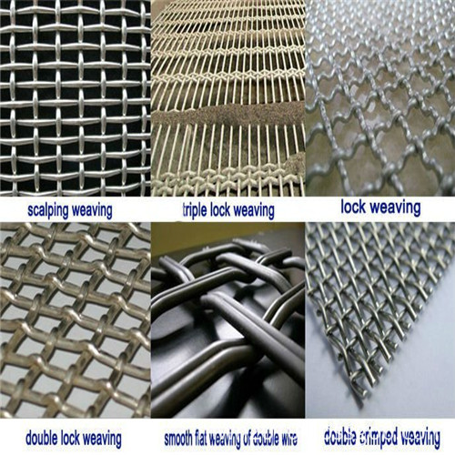 white steel lea de crimped wire mesh