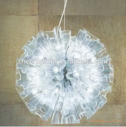 Modern Stylish Simple Novelty Blum Suspension Pendant Light