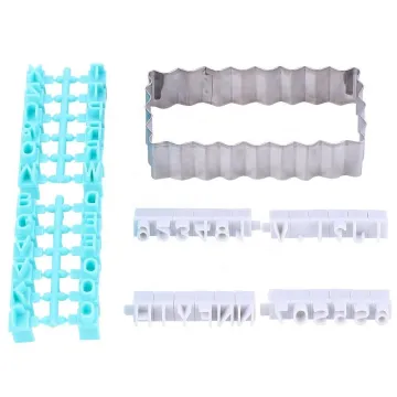 Plastic Capital Letters Cookie Mold - Alphabet and Number Biscuit Fondant Cutter