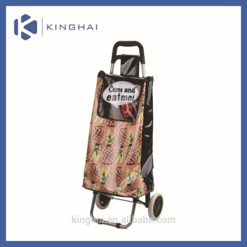 small folding shopping cart/shinning pvc cart/folding shopping trolley