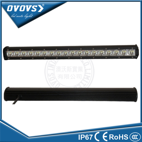 Factory prices single row 90w auto led light bar off road waterproof IP67 for vehicle trucks 4x4