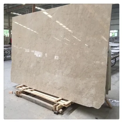 Customized Golden Leaf Beige Marble Adonis Slabs
