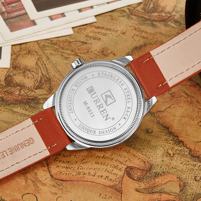 Leather Business Date Quartz Men Watches Leather Business Date Quartz Men Watches