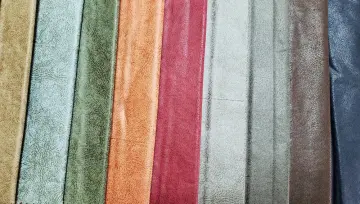 Leather Looking Upholstery Fabric for Sofa Furniture Textile