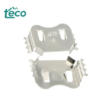 Customized Precision Stamping SMT Lithium Battery Holders for CR1632 & CR1620