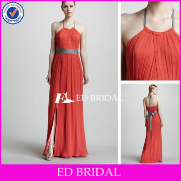 Sexy Halter Dresses Evening Front Slit