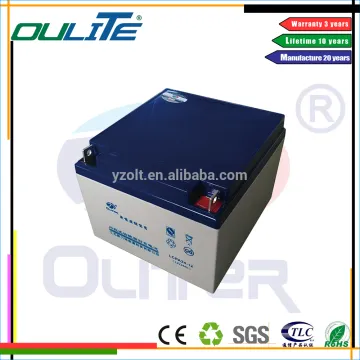 Oliter safety 12v 24ah lead acid deep cycle solar battery