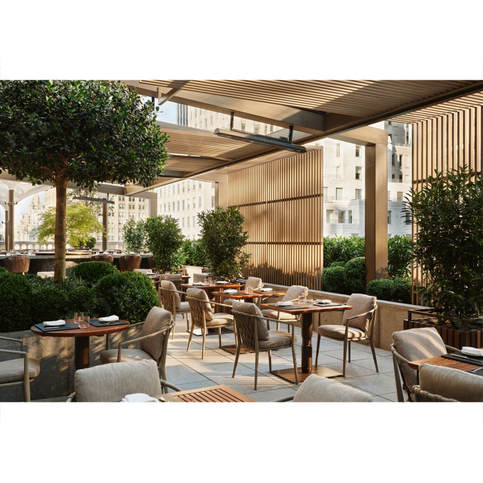 Cadeira e mesas de estande de restaurantes de fast food