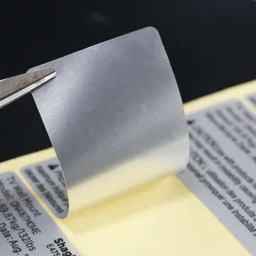 Custom Matte Silver Sticker