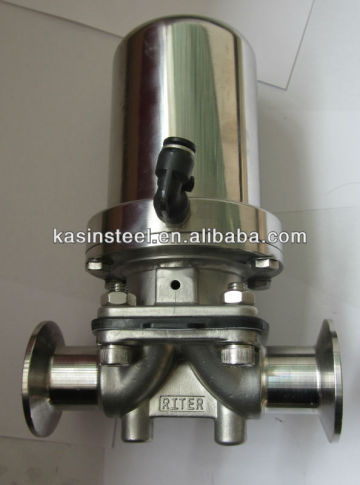 Sanitary Diaphragm Valve with SS penumatic actuator