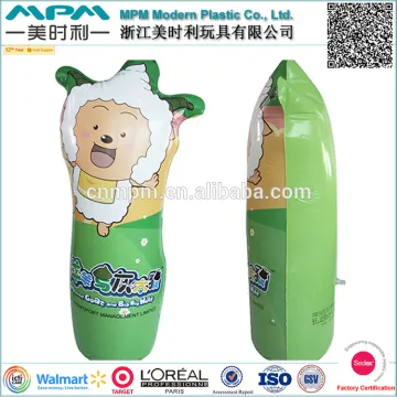 pvc inflatable bop bag customized animal shape for kids