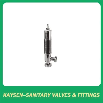 Sanitary safety relief valves with male threaded end