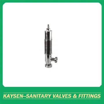 Sanitary safety relief valves with male threaded end