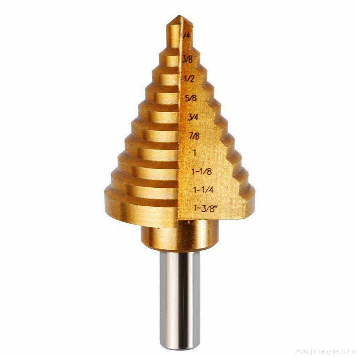 5PCS Step Drill Bits with Titanium Coated