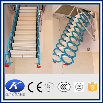 retractable metal telescopic loft ladder folding stairs