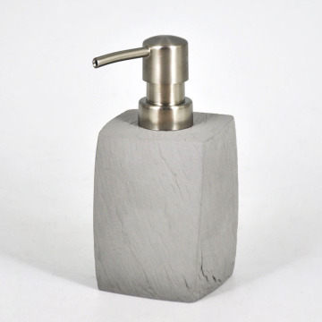 Concrete Stone Shower Soap Dispenser With Nickel Pump