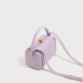 Dreamy Lilac Ladies' Genuine Leather Pillow Tote Bag