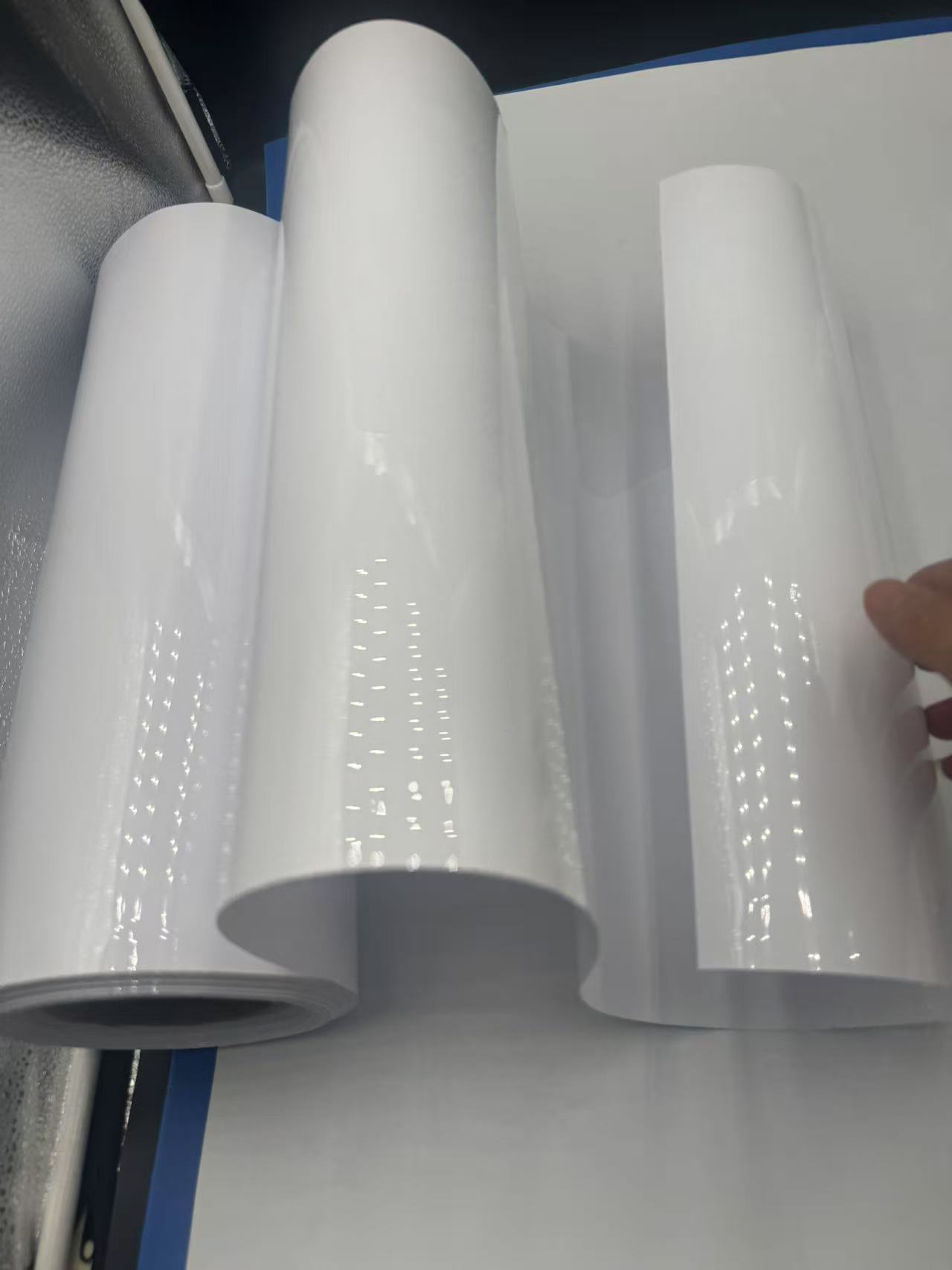 White PET film disposable tableware packaging