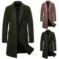 Custom Wool Coat Men's Double Breasted for Winter