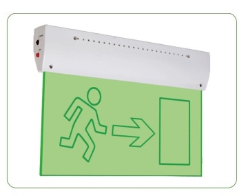 IP42 0.9W Battery LED Emergency Exit Sign